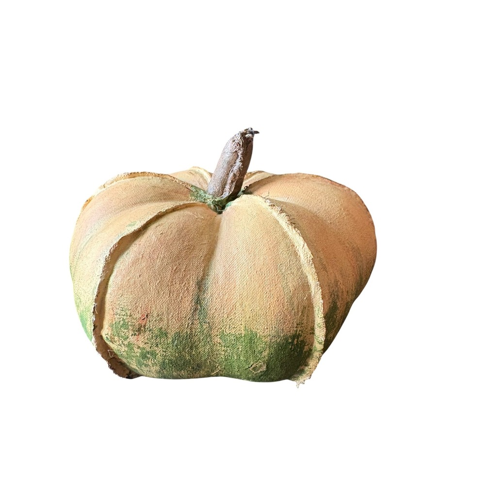Primitive Decorative Pumpkin Fall Harvest Halloween Thanksgiving Table Decor 4"
